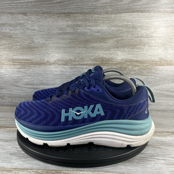 Hoka One One Women’s Gaviota 5 Bellwether Blue Running Shoes Size 8.5 - Picture 1 of 8